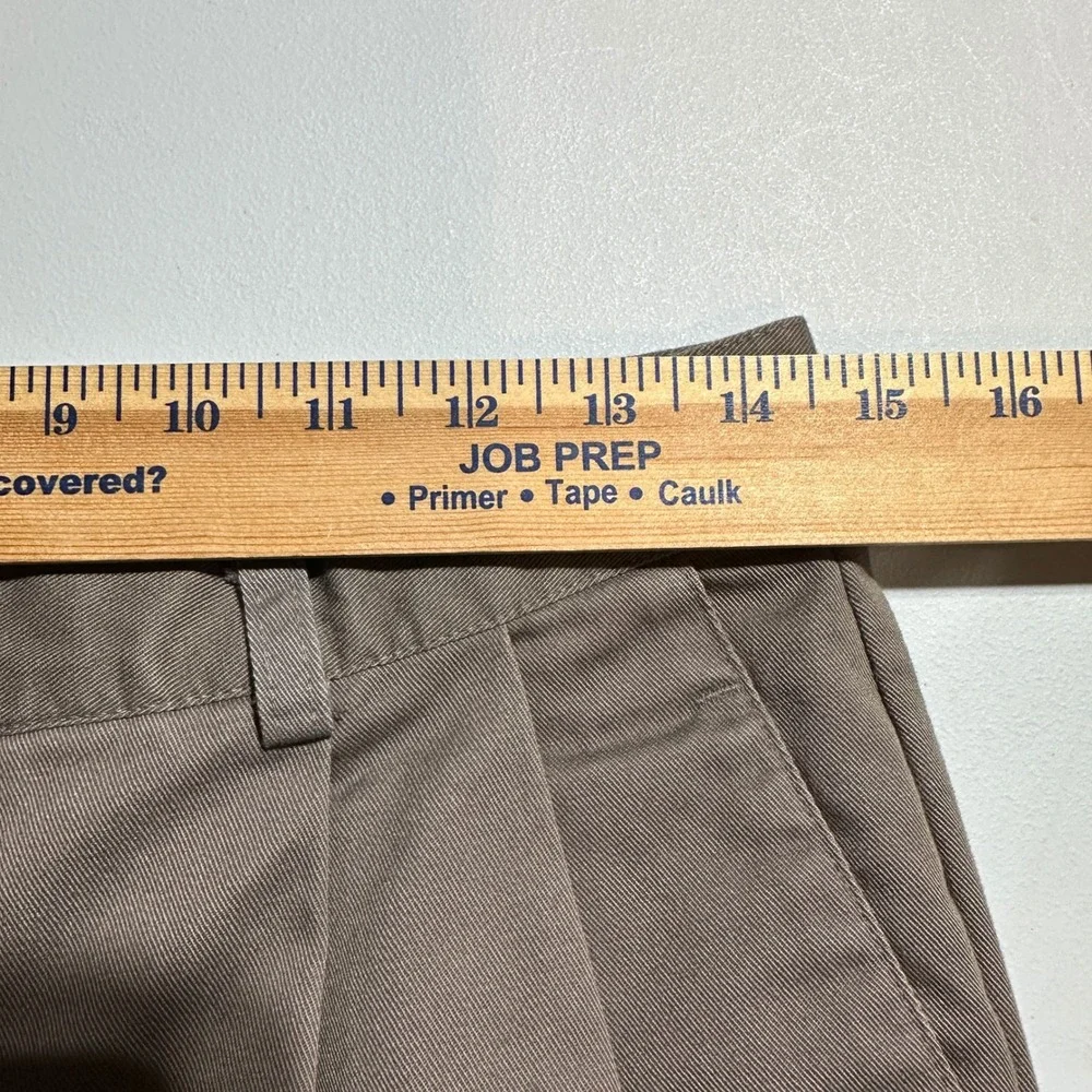 Vintage Dockers Classic Khakis Pants Mens 12x29S Brown Pleated Cotton Chino USA